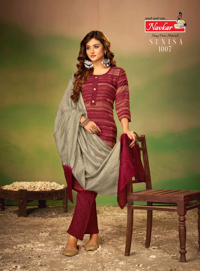 Senisa Vol 1 By Navkar Rayon Printed Kurti Bottom With Dupatta
